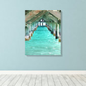 Bahama Pier Canvas Afdruk (Insitu (Houten vloer))