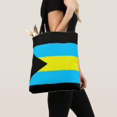 Bahama’s: lang vlaggensymbool tote bag (Dichtbij)