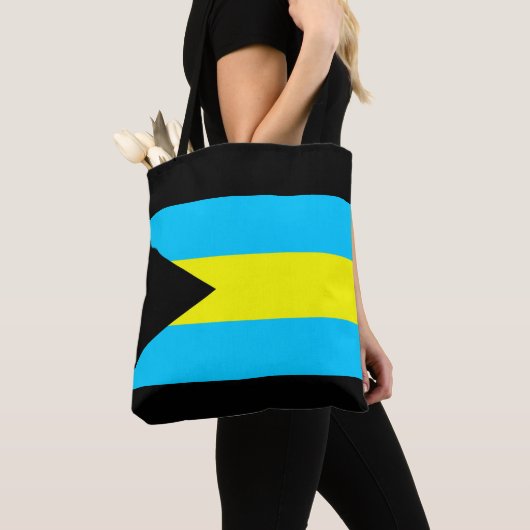 Bahama’s: lang vlaggensymbool tote bag (Dichtbij)