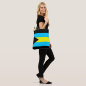Bahama’s: lang vlaggensymbool tote bag (Op model)