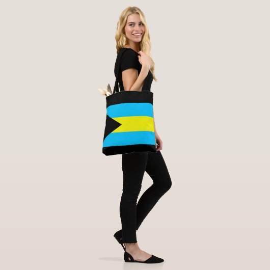 Bahama’s: lang vlaggensymbool tote bag (Op model)
