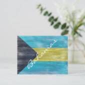 Bahama’s — noodvlag briefkaart (Staand voorkant)