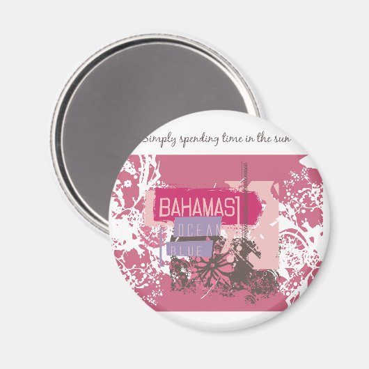 Bahama Sun T-shirts en cadeautjes Magneet (Voorkant / Achterkant)