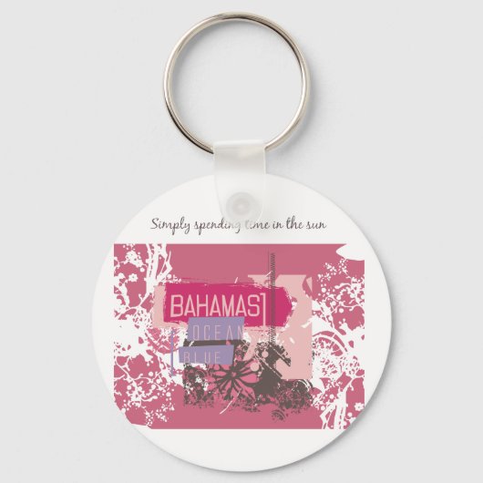 Bahama Sun T-shirts en cadeautjes Sleutelhanger (Voorkant)