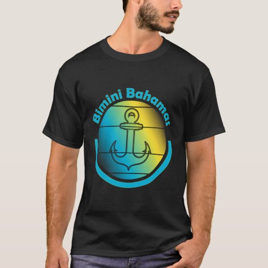 Bahama Vibes - Zeiljacht Ankereiland van Bimi T-shirt (Voorkant)