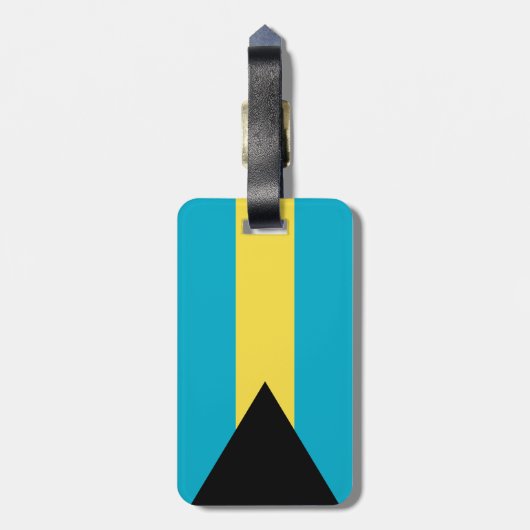 Bahama-vlag Bagagelabel (Achterkant verticaal)