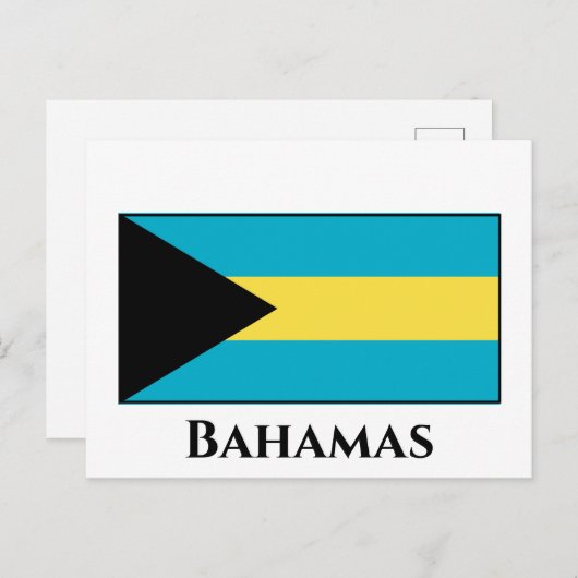 Bahama-vlag Briefkaart (Voorkant / Achterkant)