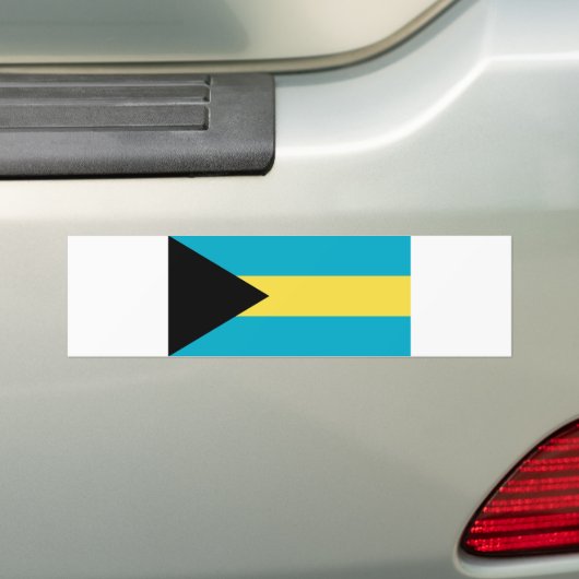 Bahama-vlag Bumpersticker (Op auto)