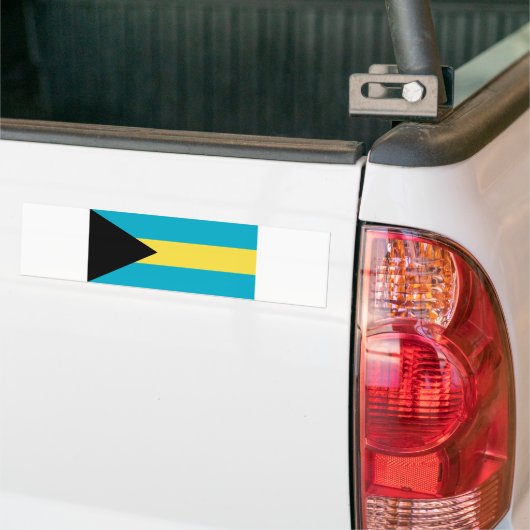 Bahama-vlag Bumpersticker (Op Truck)
