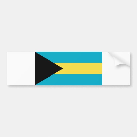 Bahama-vlag Bumpersticker (Voorkant)