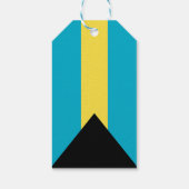 Bahama-vlag Cadeaulabel (Achterkant)