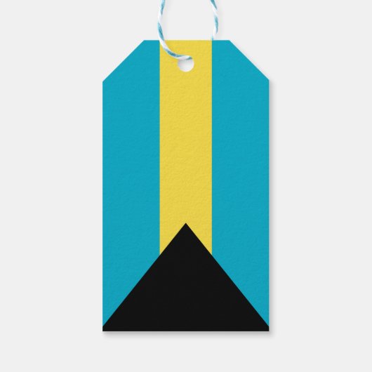 Bahama-vlag Cadeaulabel (Achterkant)
