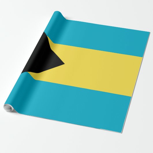 Bahama-vlag Cadeaupapier (Uitgerold)