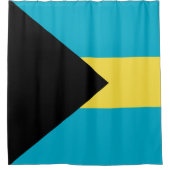 Bahama-vlag Douchegordijn (Voorkant)