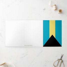 Bahama-vlag Drieluik Kaart