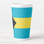 Bahama-vlag Latte Mok (Voorkant)