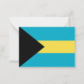 Bahama-vlag Notitiekaartje (Achterkant)