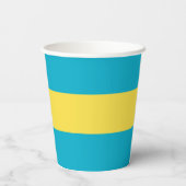 Bahama-vlag Papieren Bekers (Achterkant)