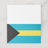 Bahama-vlag Plaatskaartje (Buitenkant ongevouwen)
