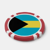 Bahama-vlag Poker Chips (Enkel)