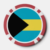 Bahama-vlag Poker Chips (Achterkant)