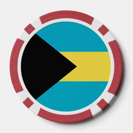 Bahama-vlag Poker Chips (Achterkant)