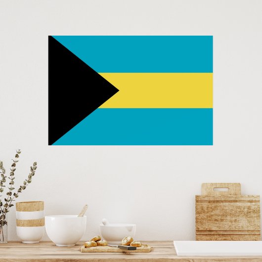 Bahama-vlag Poster (Keuken)