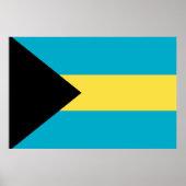 Bahama-vlag Poster (Voorkant)