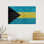 Bahama-vlag Poster (Keuken)