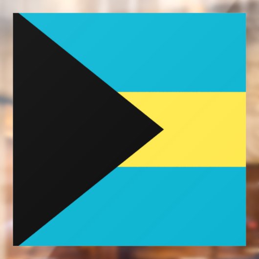 Bahama-vlag Raamsticker (Vel 2)