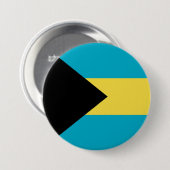 Bahama-vlag Ronde Button 7,6 Cm (Voorkant /achterkant)
