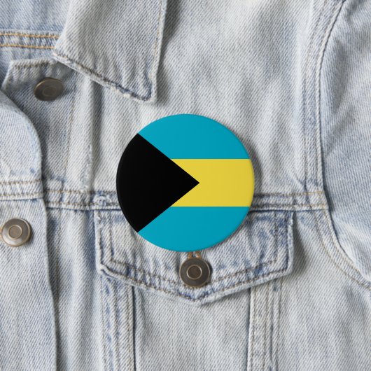 Bahama-vlag Ronde Button 7,6 Cm (In situ)