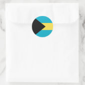 Bahama-vlag Ronde Sticker (Tas)