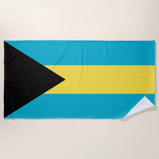 Bahama-vlag Strandlaken (Voorkant)