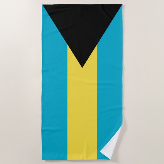 Bahama-vlag Strandlaken (Voorkant)