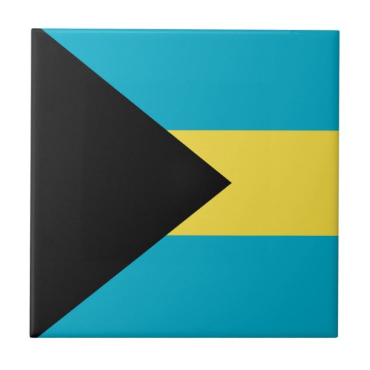 Bahama-vlag Tegeltje (Voorkant)