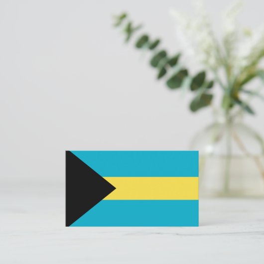 Bahama-vlag Visitekaartje (Staand voorkant)