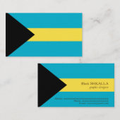 Bahama-vlag Visitekaartje (Voorkant / Achterkant)