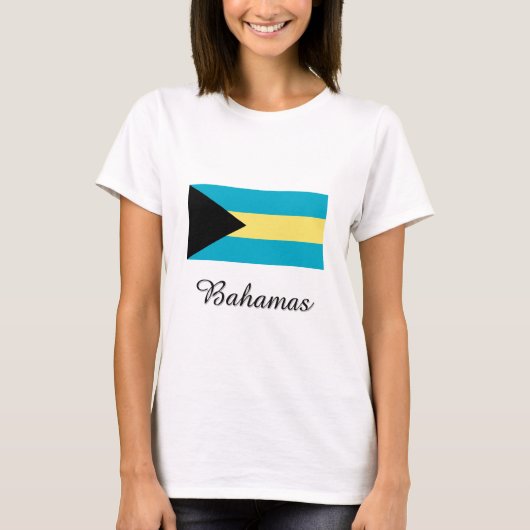Bahama-vlaggenontwerp T-shirt (Voorkant)