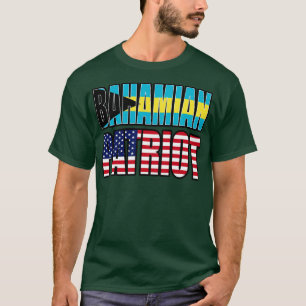 Bahamaans-Amerikaanse patriot Pride Heritage Flag  T-shirt
