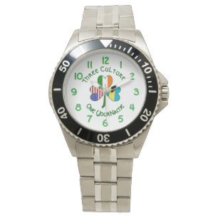 Bahamaans Iers USA Klaver Persoonlijke Heren  Horloge