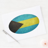 Bahamaans Ovale Sticker (Envelop)