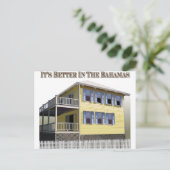 Bahamaanse architectuur briefkaart (Staand voorkant)