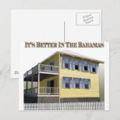Bahamaanse architectuur briefkaart (Voorkant / Achterkant)