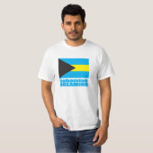 Bahamaanse dromen Bahamasvlag t-shirt (Voorkant volledig)