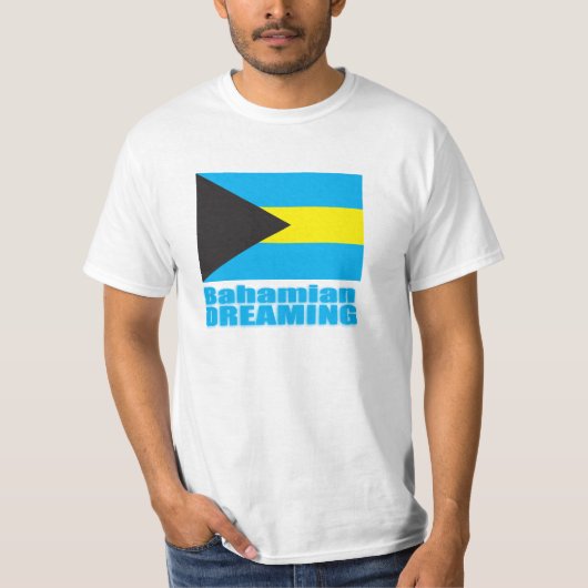 Bahamaanse dromen Bahamasvlag t-shirt (Voorkant)
