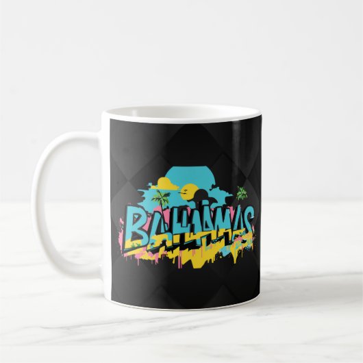 Bahamaanse graffiti cool koffiemok (Links)