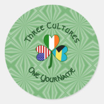 Bahamaanse Ierse Amerikaanse Shamrock gepersonalis