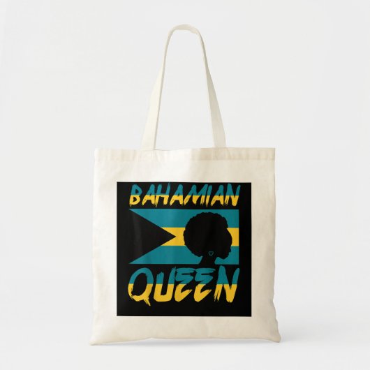 Bahamaanse koningin Bahamas Vlag Pride thuisland H Tote Bag (Voorkant)