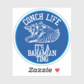 Bahamaanse Sticker Bahamas Onafhankelijkheid Conch (Vel)